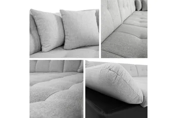 Zumar Sovesofa med Sjeselong og Dobbel Sjeselong 4-seter i Chenille - Oransje - Møbler - Sofaer - Sovesofaer - Sovesofa divan