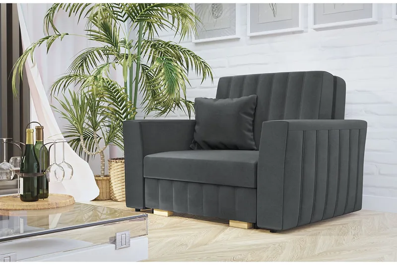 Upperud Sofa - Grå - Møbler - Sofaer - Sovesofaer