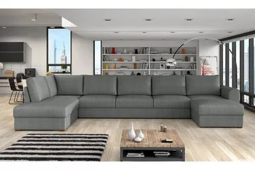 Wilma U-sovesofa Large Venstre - Grå - Møbler - Sofaer - Sovesofaer