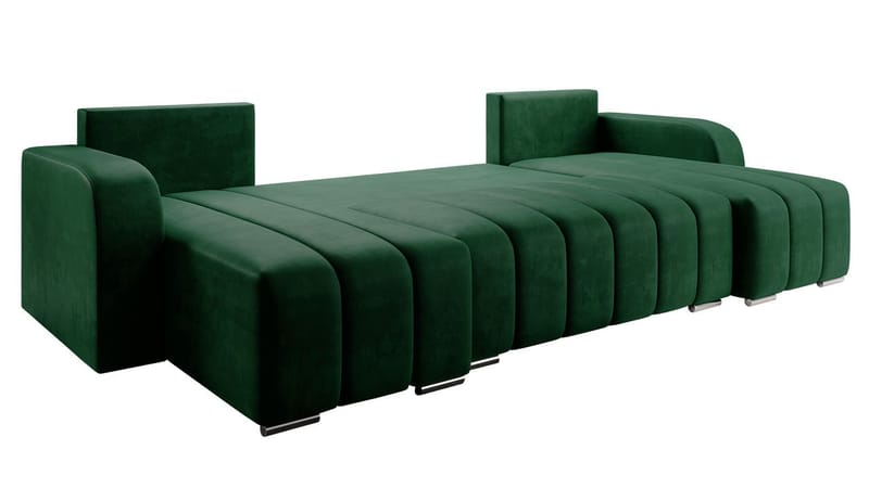 Zulueta 4-seters sovesofa med dobbel divan - beige - Møbler - Sofaer - Sovesofaer
