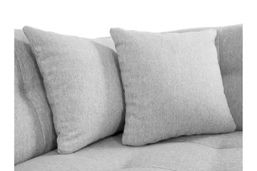 Zumar Sovesofa med Sjeselong og Dobbel Sjeselong 4-seter i Kunstlær - Hvit / Grå - Møbler - Sofaer - Sovesofaer