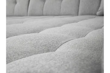 Zumar Sovesofa med Sjeselong og Dobbel Sjeselong 4-seter i Kunstlær - Hvit / Grå - Møbler - Sofaer - Sovesofaer