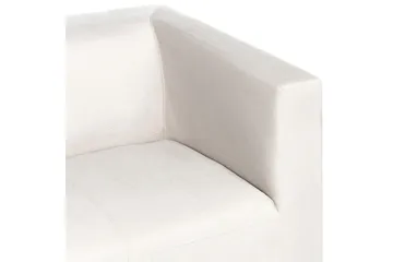 Tomio Sofa 3-seter - Hvit/Sølv - Møbler - Sofaer - Sofa 3 seter