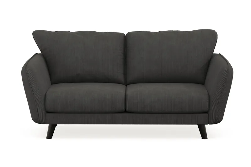 Trend Lyx 2-seters Manchestersofa, Mørkegrå