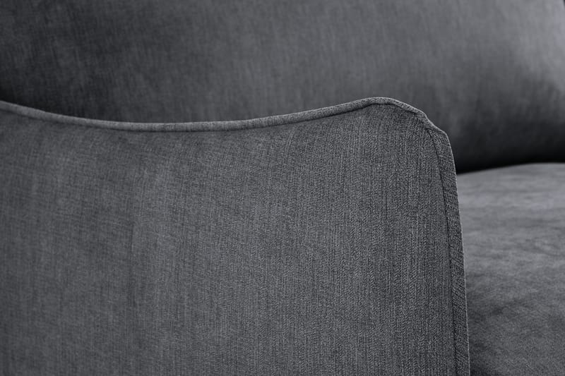 Trend Lyx 3-seter Sofa - Mørkegrå/Eik - Møbler - Sofaer - Sofa 3 seter