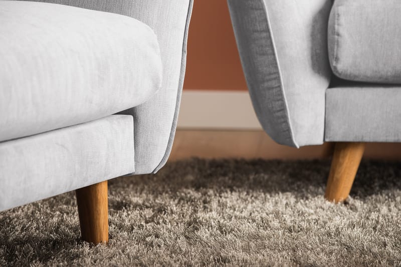 Trend Lyx 3-seters Stoffsofa - Lys grå - Møbler - Sofaer - Sofa 3 seter