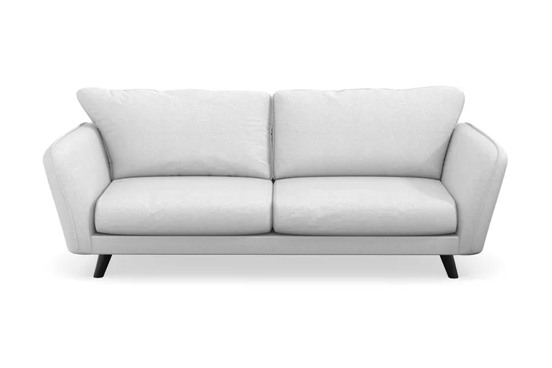 Trend Lyx 3-seters Stoffsofa, Lysegrå