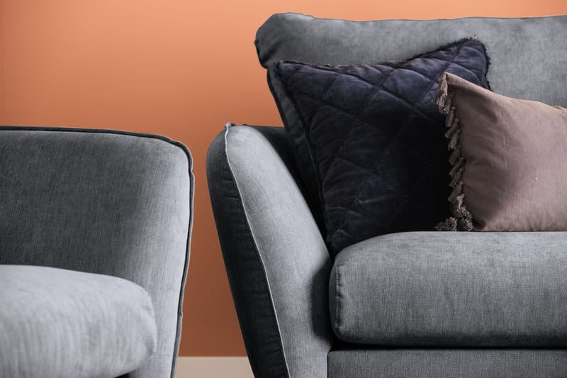 Trend Lyx 3-seters Stoffsofa - Mørk grå - Møbler - Sofaer - Sofa 3 seter