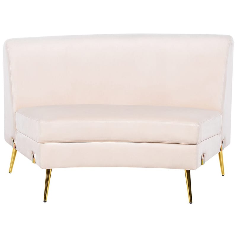U-formet sofa Moss - Beige, Gull - Møbler - Sofaer - Fløyel sofaer