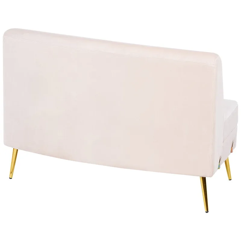 U-formet sofa Moss - Beige, Gull - Møbler - Sofaer - Fløyel sofaer