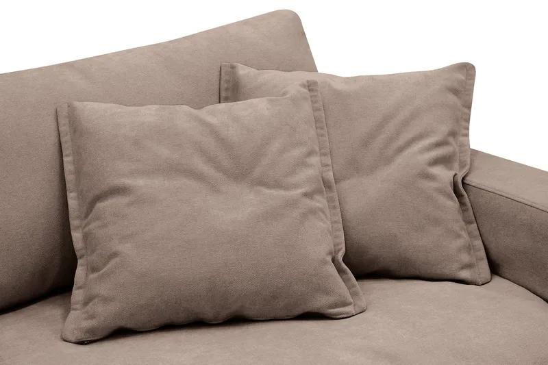 Valencia Ekstra dyp 3-seters sofa med avtakbart og vaskbart trekk - Mørkebrun - Møbler - Sofaer - Sofa 3 seter