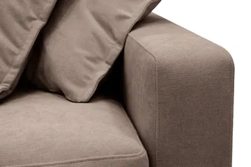 Valencia Ekstra dyp 3-seters sofa med avtakbart og vaskbart trekk - Mørkebrun - Møbler - Sofaer - Sofa 3 seter