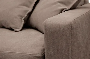 Valencia Ekstra dyp 3-seters sofa med avtakbart og vaskbart trekk - Mørkebrun - Møbler - Sofaer - Sofa 3 seter