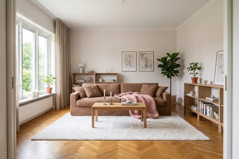Valencia Ekstra dyp 4-seters sofa - Rustrødbrun - Møbler - Sofaer - 4 seter sofa