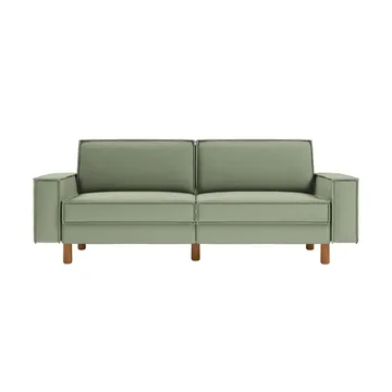 Vilsa 3-seters sofa - Brun/Grønn - Møbler - Sofaer - Fløyel sofaer