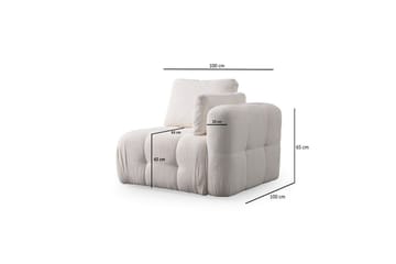 Yvara Sofa 2-sits - Beige - Møbler - Sofaer - Modulsofaer - Komplett modulsofa