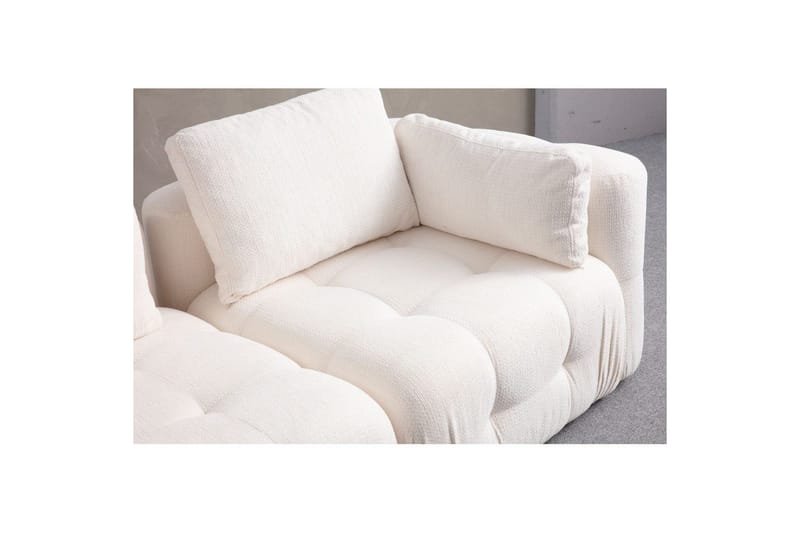 Yvara Sofa 3-sits - Hvit - Møbler - Sofaer - Modulsofaer - Komplett modulsofa