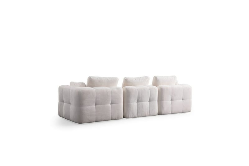 Yvara Sofa 3-sits - Hvit - Møbler - Sofaer - Modulsofaer - Komplett modulsofa