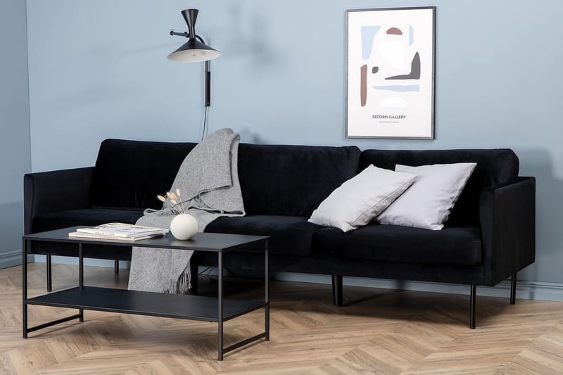 Zoom 3-seters Sofa - Svart - Møbler - Sofaer - Sofa 3 seter