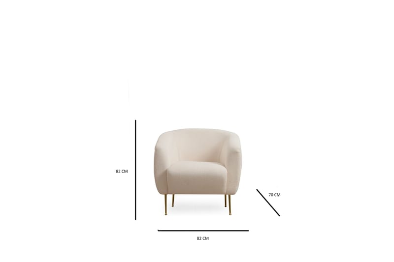 Revelstoke Lenestol - Beige - Møbler - Stoler & lenestoler - Lenestoler