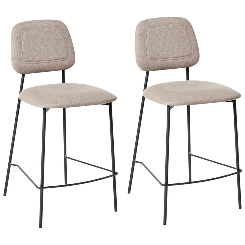Barstol Duette 2-pakning, Beige, svart