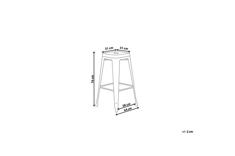 Cabrillo Barstol 44 cm - Gul - Møbler - Stoler & lenestoler - Barstoler