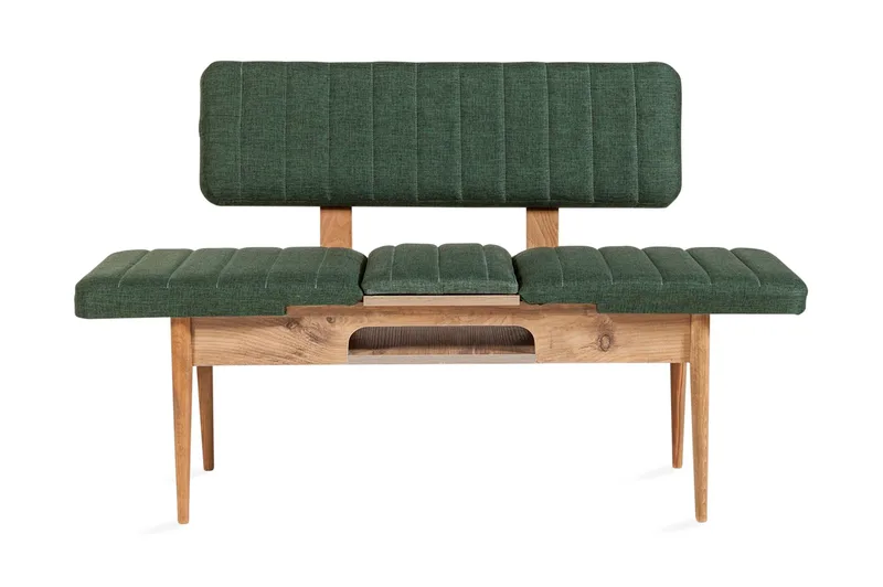Corralez benk 85 cm, Tre / Natur / Grønn