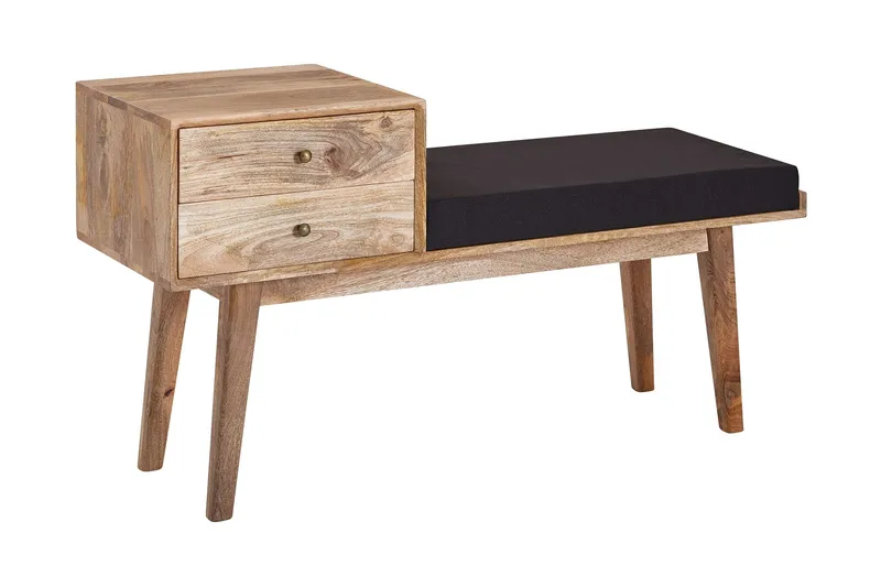Tultered Sittebenk 120 cm, Brun