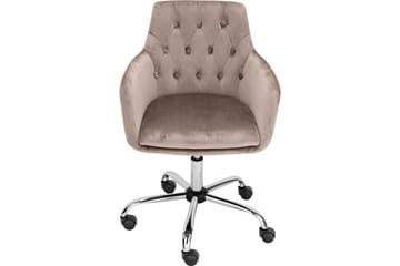 Kontorstol Loft24 Kontorstol Perry taupe Taupe - Møbler - Stoler & lenestoler - Kontorstol & skrivebordsstol