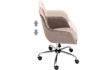 Kontorstol Loft24 Kontorstol Perry taupe Taupe - Møbler - Stoler & lenestoler - Kontorstol & skrivebordsstol