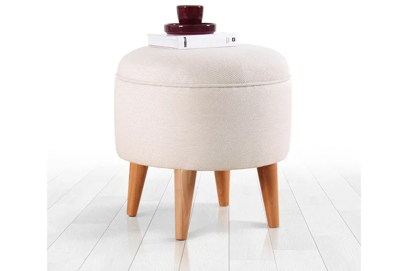 Anaro Sittepuff Rund, Beige