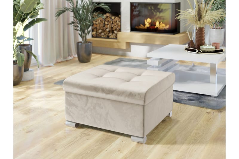 Dynir Fotpall 68 cm - Beige - Møbler - Stoler & lenestoler - Krakk - Fotskammel