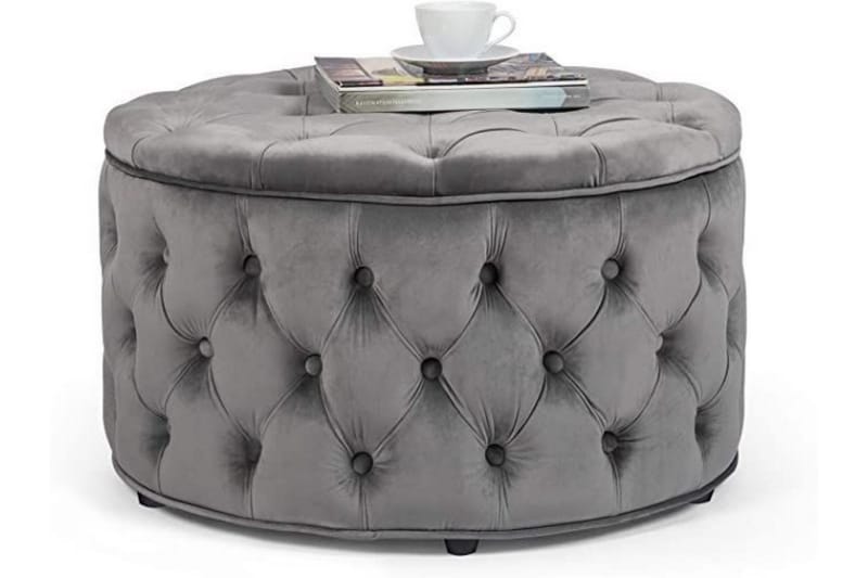 Munder Sittepuff 70 cm - Grå - Møbler - Stoler & lenestoler - Krakk - Puff - Sittepuff med oppbevaring