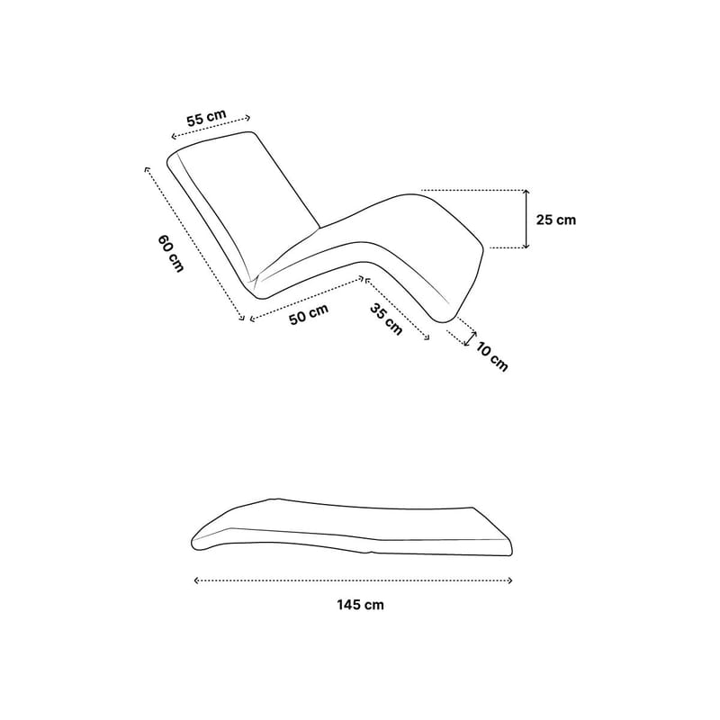 1-Seat Sofa-Bed Atelier Del Sofa Antrasitt - Møbler - Stoler & lenestoler - Lenestoler - Sovestol