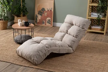1-seters sovesofa Atelier Del Sofa Fuwa Single (60 x 50 x 60 cm) Krem - Møbler - Stoler & lenestoler - Lenestoler - Sovestol