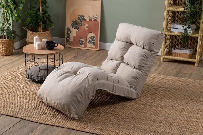 1-seters sovesofa Atelier Del Sofa Fuwa Single (60 x 50 x 60 cm) Krem - Møbler - Stoler & lenestoler - Lenestoler - Sovestol