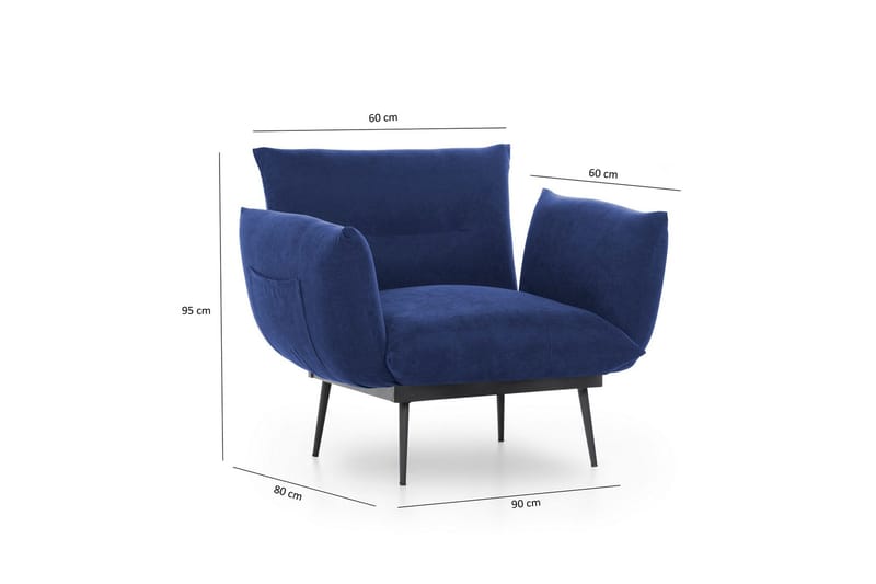 Bramelia Fåtölj - Blå - Møbler - Stoler & lenestoler - Lenestoler