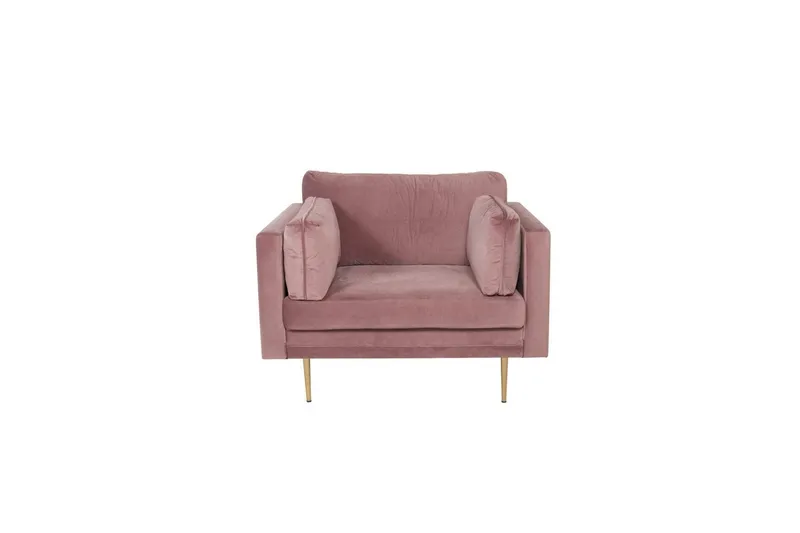 Lenestol Boom Fløyel Rosa, Rosa