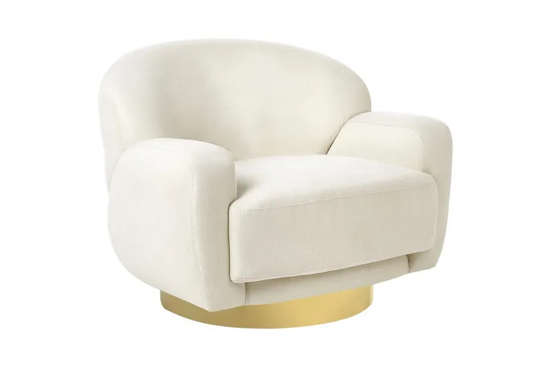 Lenestol Lejre Beige/Gull, Beige/Gull