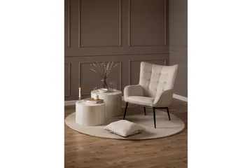 Ravinda Liggestol - Beige - Møbler - Stoler & lenestoler - Lenestoler - Ørelappstol