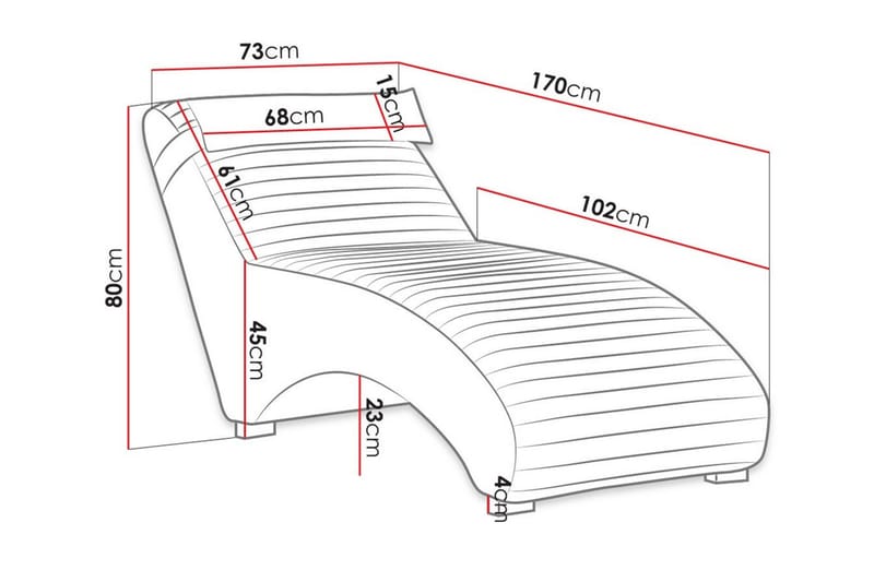 Staffin hvilestol 73 cm - Møbler - Stoler & lenestoler - Lenestoler - Liggestol