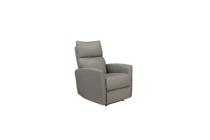 Recliner Pineto Lys grå, PU/metall/tre, Lys grå, PU/metall/tre