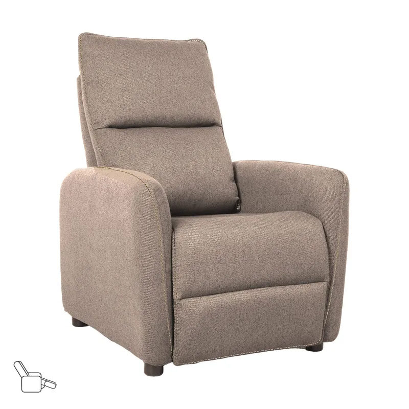 Reclinerlenestol Örsvik med push back-mekanisme, Beige