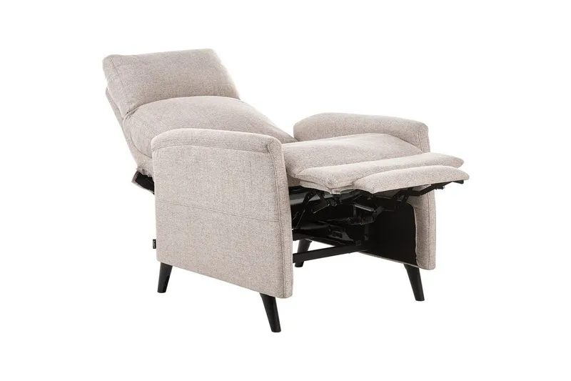 Reclinerstol Selvik Beige/svart - Beige/svart - Møbler - Stoler & lenestoler - Lenestoler - Recliner & kinostol