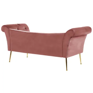 Sjeselong Nantilly - Rosa - Møbler - Stoler & lenestoler - Lenestoler - Sjeselonglenestol & divanlenestol