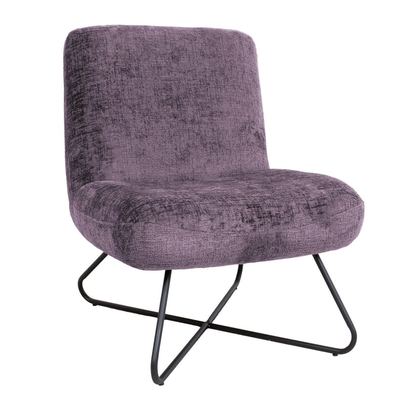 Slipperstol HOME4YOU Farica Bordeaux, Bordeaux