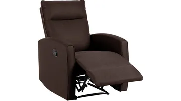 Solvane reclinerlenestol i stoff - Sjokoladebrun - Møbler - Stoler & lenestoler - Lenestoler - Recliner & kinostol