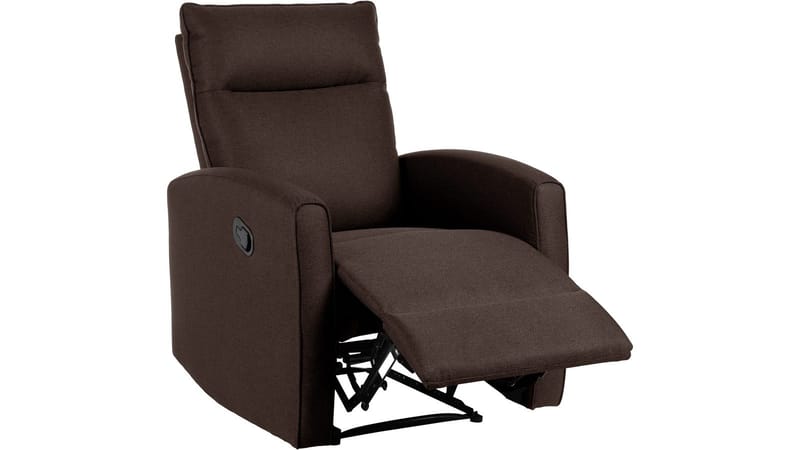 Solvane reclinerlenestol i stoff - Sjokoladebrun - Møbler - Stoler & lenestoler - Lenestoler - Recliner & kinostol