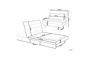 Sovesofa Setten - Hvit, lyst tre - Møbler - Stoler & lenestoler - Lenestoler - Sovestol