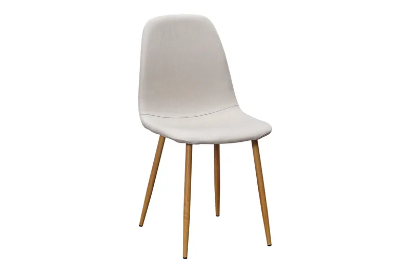 Nibe Spisestol, Beige/Metallben Eik